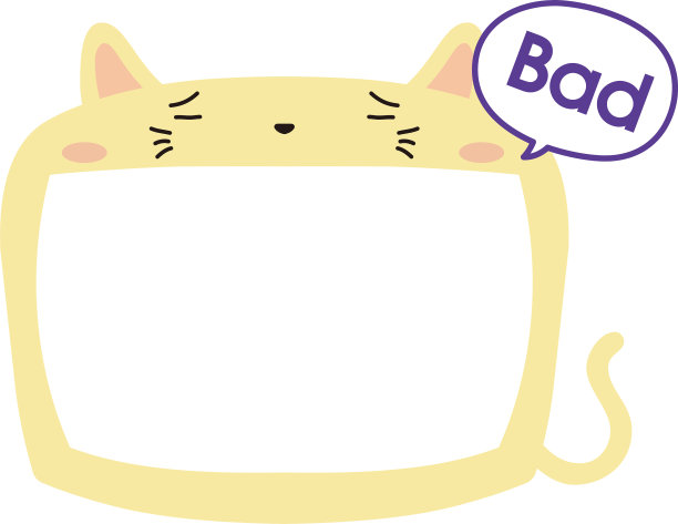 可爱的猫白板图片下载