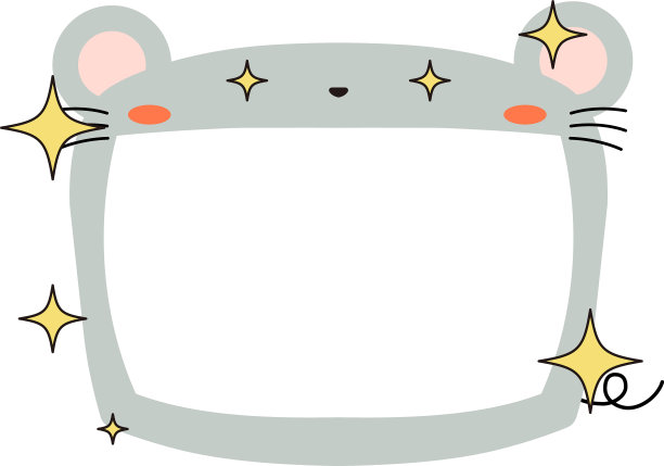 可爱的老鼠白板图片下载