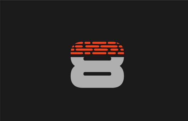 8个橙色灰点编号为公司标志图片下载