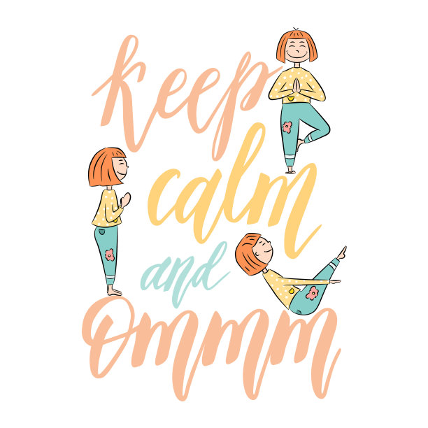 瑜伽字体背景图片下载