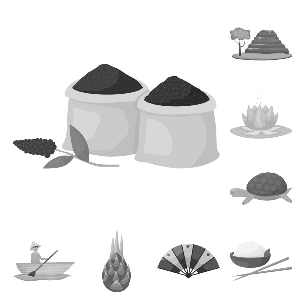 设计文化和地标标志集图片下载