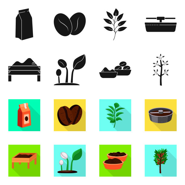 设计过程与农艺符号集图片下载