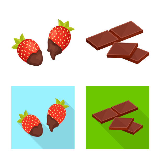 设计食物和美味的图标设置食物图片下载