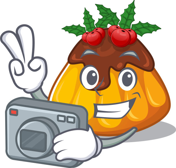 有个性的圣诞布丁摄影师图片下载