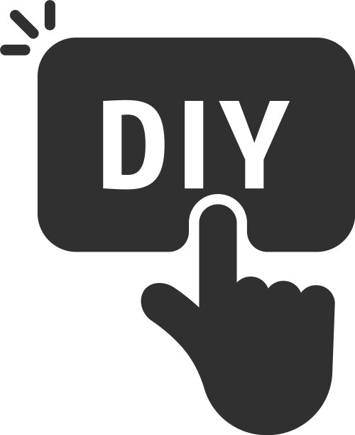 手按黑色diy按钮图片下载