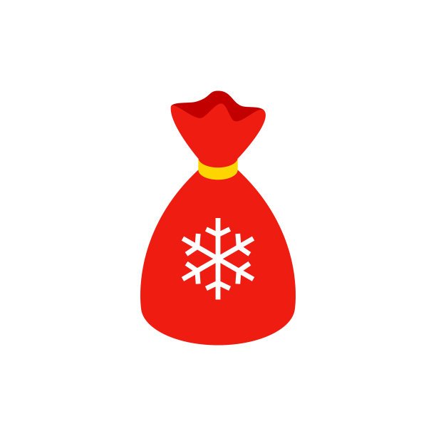 圣诞礼物包等距物体图片下载