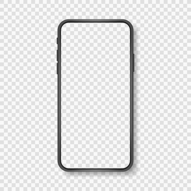 智能手机空白屏幕手机模型模板图片下载