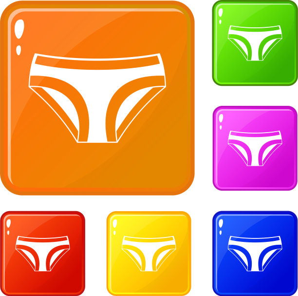 女性内衣图标设置颜色图片下载