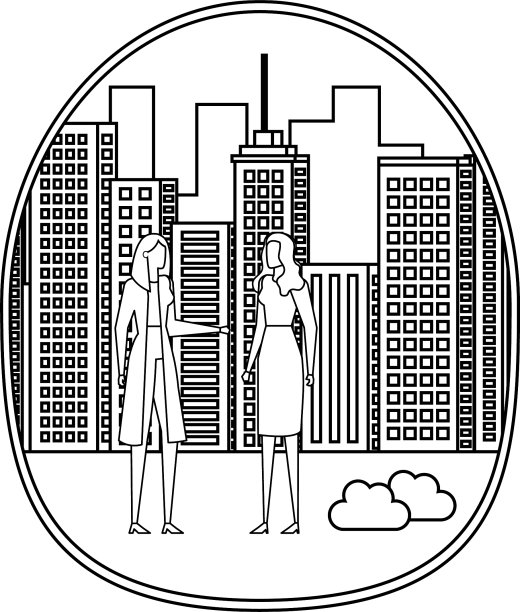 优雅的年轻都市女商人图片下载