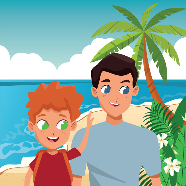 有孩子的单亲家庭父亲图片下载