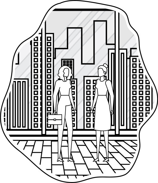 优雅的年轻都市女商人图片下载