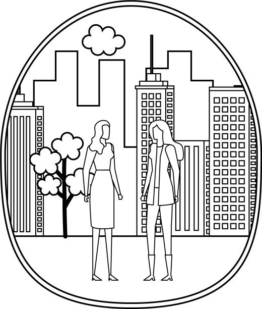 优雅的年轻都市女商人图片下载