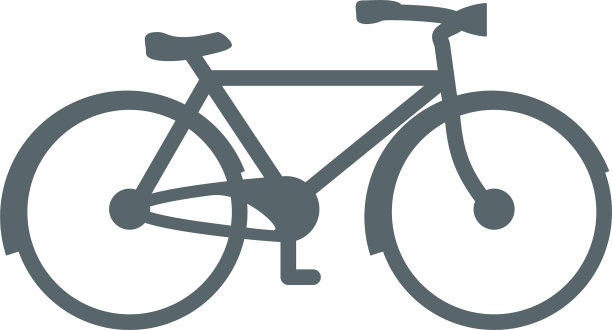 孤立的自行车图标设计图片下载