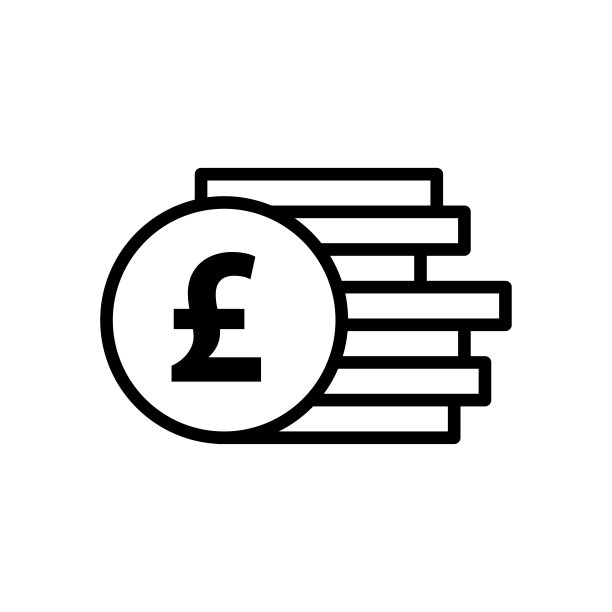 英镑货币图标矢量插图模板设计流行图片下载