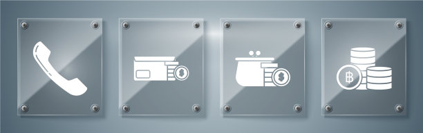 设置加密货币比特币钱包与硬币图片下载