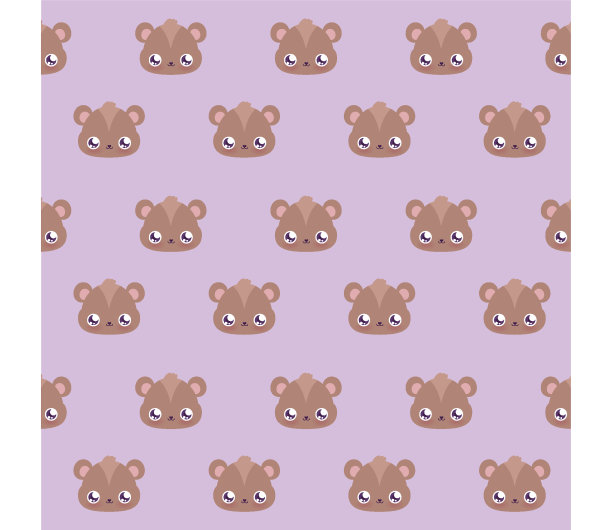 可爱的小熊卡通背景设计图片下载