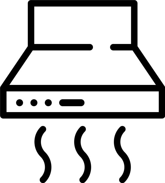 烹饪空气冷却图标轮廓风格图片下载