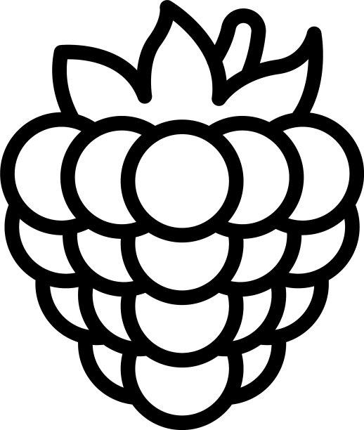 花园浆果图标轮廓风格图片下载