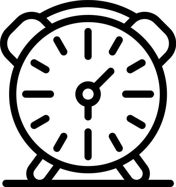 闹钟图标轮廓样式图片下载