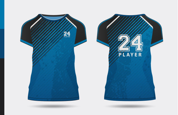 运动时尚黑红色t恤和服装时尚设计剪影，排版，打印，矢量插图。前后视图。矢量eps 10插图。图片下载