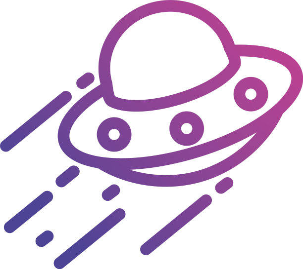 孤立UFO图标设计图片下载