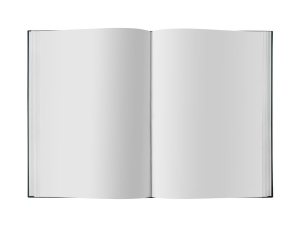 翻开空书孤立上白图片下载