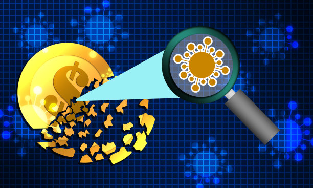 冠状病毒打破金币图片下载