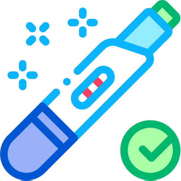 阳性妊娠检查图标轮廓图片下载