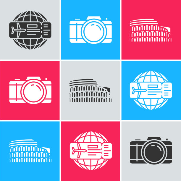 设置机票摄影相机和体育馆图片下载