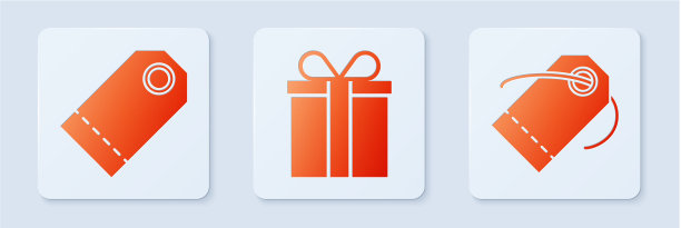 设置礼品盒空白标签模板、价格标签及图片下载