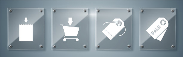 设置价格标签与题字销售空白图片下载