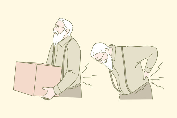 举重背部疼痛的保健理念图片下载