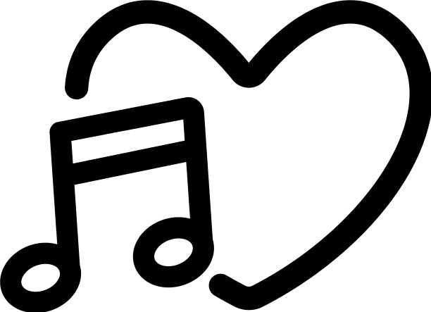 最喜欢的歌曲图标孤立轮廓符号图片下载