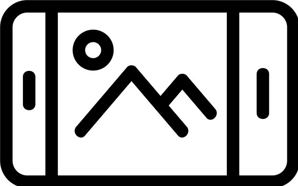 手机图标孤立轮廓符号图片下载