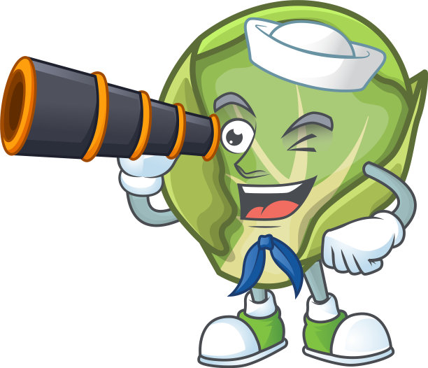 图片微笑快乐的水手球芽甘蓝图片下载