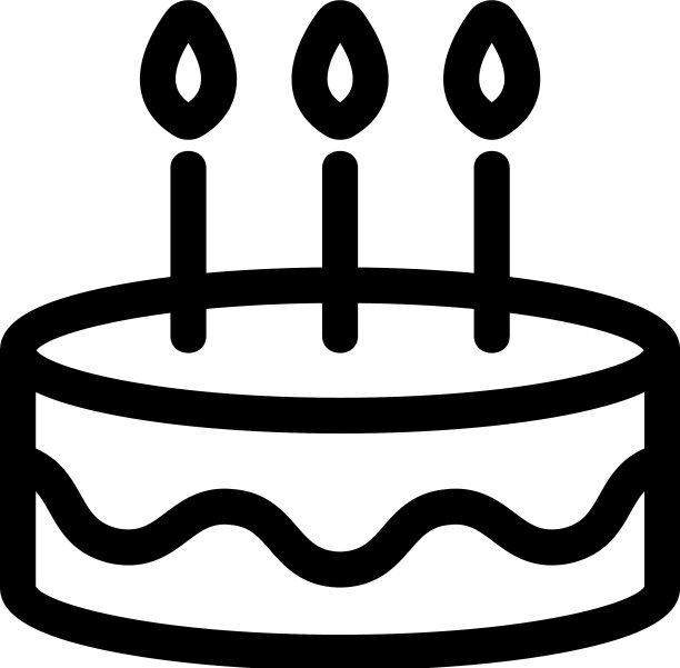 节日蛋糕图标孤立轮廓符号图片下载