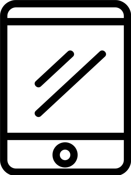 手机图标孤立轮廓符号图片下载