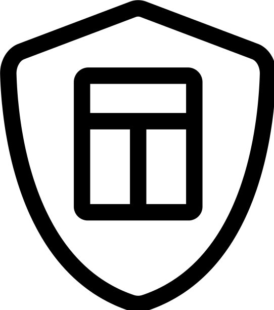 保护窗口图标隔离轮廓图片下载