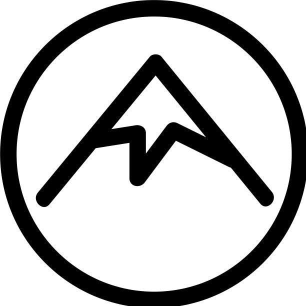 山图标孤立轮廓符号图片下载