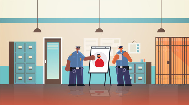 混合种族警察夫妇看着图片下载