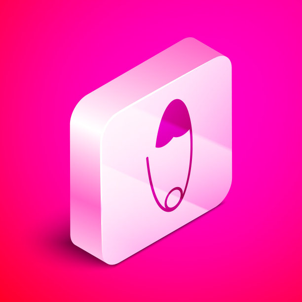 等距经典闭合钢安全别针图标图片下载