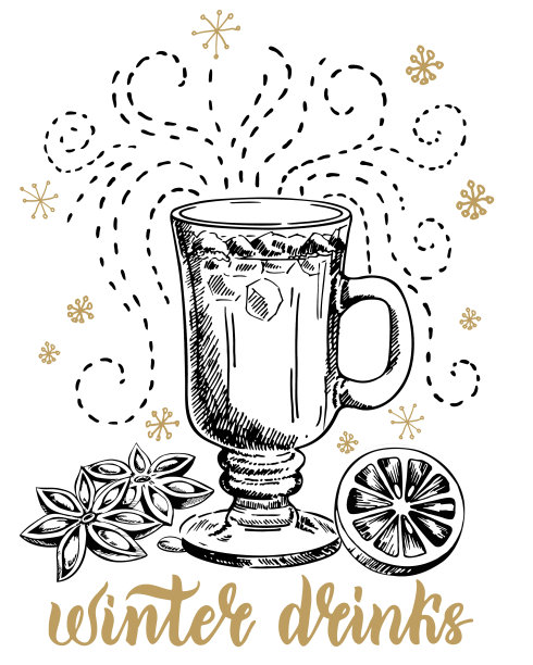 冬季热饮季节性节日饮料图片下载