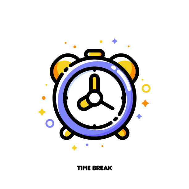 图标闹钟为时间管理理念图片下载