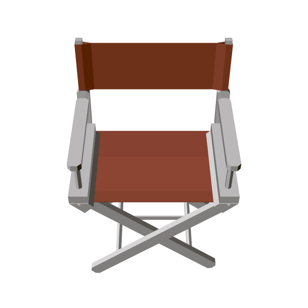 夏季折叠椅红色导演椅图片下载