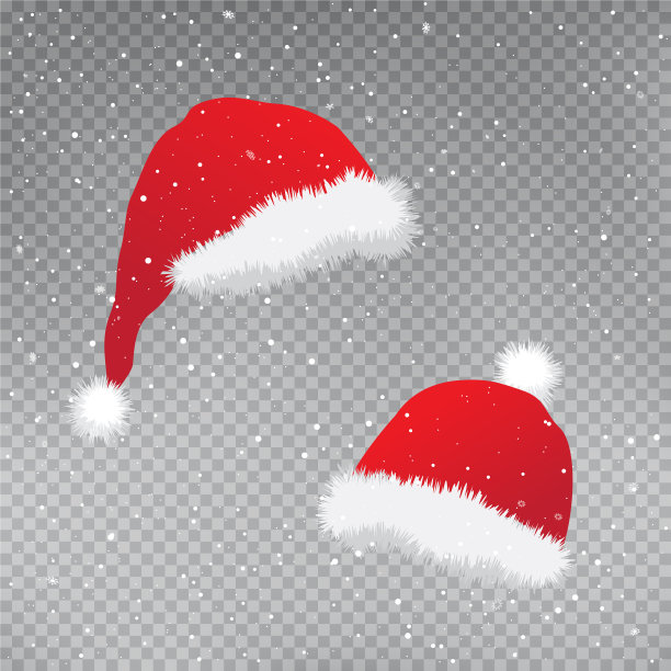 圣诞红帽子套装模板图片下载