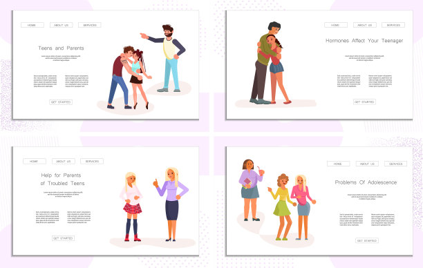 青少年父母冲突图片下载