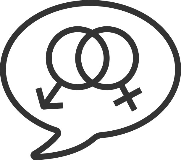 谈论性线性图标图片下载