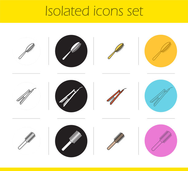 女性发饰图标集图片下载