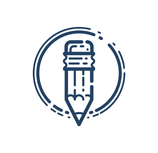 铅笔简单的直线图标教育科学图片下载