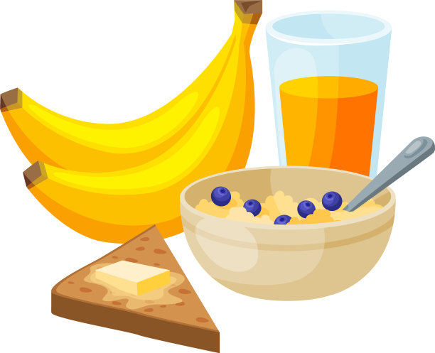 健康早餐香蕉玻璃汁图片下载